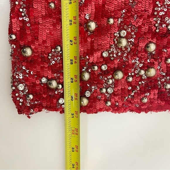 Dundas x Revolve Jett Embellished Mini Dress in Red Size S - Picture 13 of 13